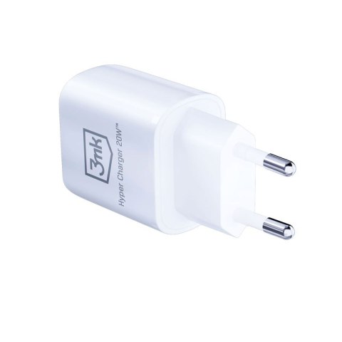 3mk Hyper Charger - Ładowarka sieciowa USB-A QC 3.0 + USB-C PD 20W (Biały)