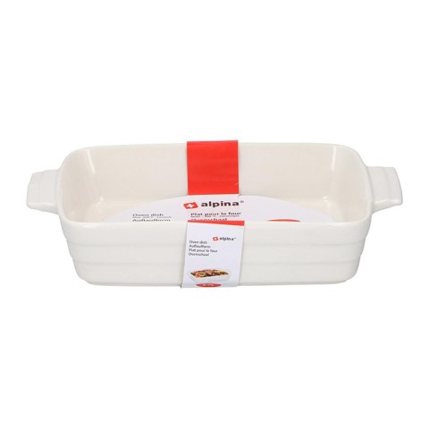 Alpina - Naczynie do pieczenia ceramiczne 30x18,5x6 cm 1,7 L (biały)