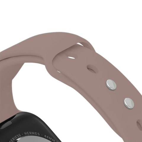 Crong Liquid - Pasek do Apple Watch 44/45/46/49 mm (brązowy)