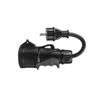 Green Cell - Przejściówka Schuko 230V do Adapter Siłowy Czerwony CEE 16A 400V 5P