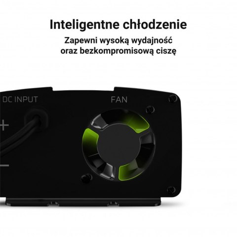 Green Cell - Przetwornica napięcia Inwerter 12V na 230V 150W/300W Czysta sinusoida