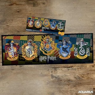 Harry Potter - Puzzle 1000 elementów w ozdobnym pudełku (Hogwarts Houses)