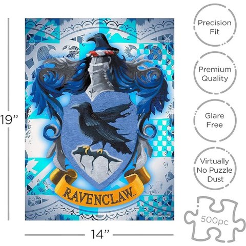 Harry Potter - Puzzle 500 elementów w ozdobnym pudełku (Ravenclaw)