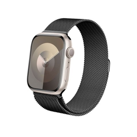 Crong Milano Steel - Pasek ze stali nierdzewnej do Apple Watch 44/45/46/49 mm (grafitowy)