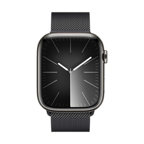 Crong Milano Steel - Pasek ze stali nierdzewnej do Apple Watch 44/45/46/49 mm (grafitowy)