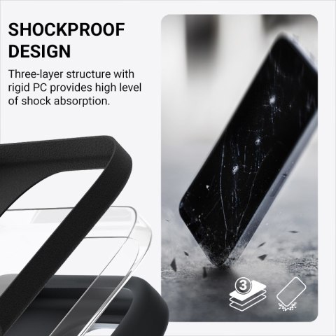 Crong Color Cover Magnetic - Etui iPhone 16 Pro Max MagSafe (czarny) Crong Color Cover Magnetic - Etui iPhone 16 Pro Max MagSafe (czarny)