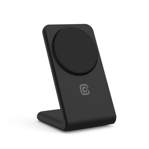 Crong MagSpot Stand - Ładowarka bezprzewodowa 2w1 z MagSafe do iPhone i AirPods (czarny) Crong MagSpot Stand - Ładowarka bezprzewodowa 2w1 z MagSafe do iPhone i AirPods (czarny)