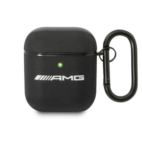 AMG Leather Big Logo - Etui AirPods (czarny)