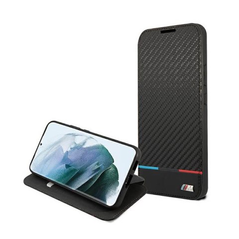 BMW Booktype M Collection Triangles - Etui Samsung Galaxy S22+ (czarny) BMW Booktype M Collection Triangles - Etui Samsung Galaxy S22+ (czarny)