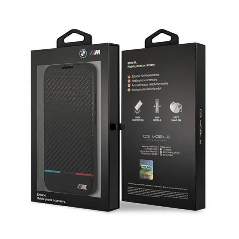 BMW Booktype M Collection Triangles - Etui Samsung Galaxy S22+ (czarny) BMW Booktype M Collection Triangles - Etui Samsung Galaxy S22+ (czarny)