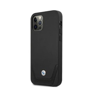 BMW Leather Perforate - Etui iPhone 12 / iPhone 12 Pro (czarny)