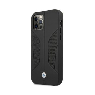 BMW Leather Perforate Sides - Etui iPhone 12 / iPhone 12 Pro (czarny)