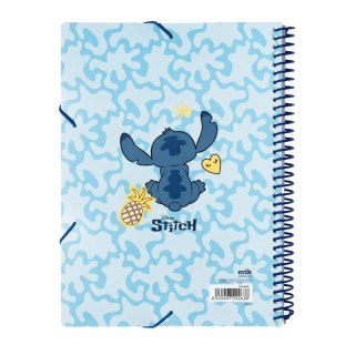 Disney Stitch - Skoroszyt A4 z gumką + 30 przezroczystych koszulek