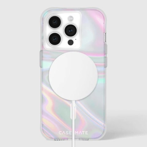 Case-Mate Soap Bubble MagSafe - Etui iPhone 15 Pro (Iridescent)