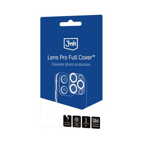 3mk Lens Pro Full Cover - Szkło na obiektyw aparatu iPhone 15 Pro / 15 Pro Max