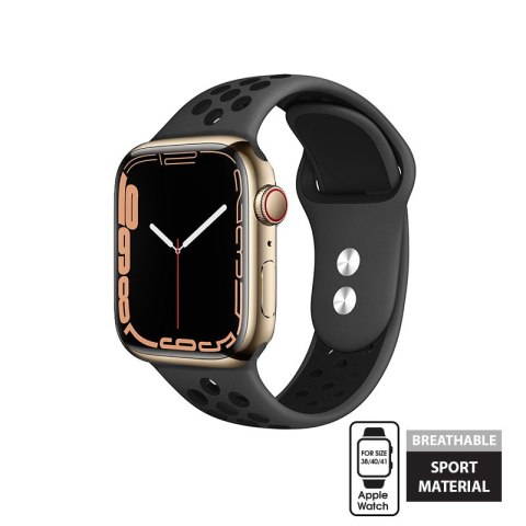 Crong Duo Sport - Pasek do Apple Watch 38/40/41/42 mm (szary/czarny)