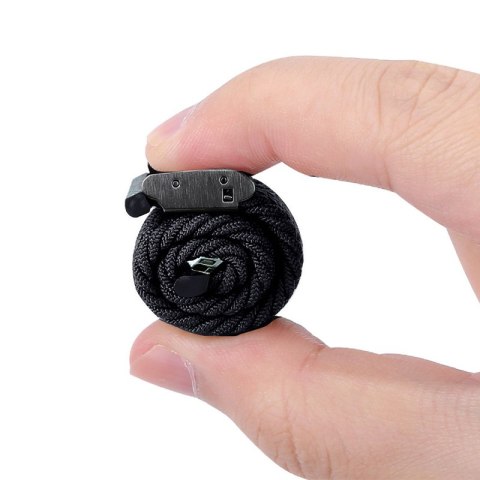 Crong Wave Band - Pleciony pasek do Apple Watch 38/40/41/42 mm (grafitowy) Crong Wave Band - Pleciony pasek do Apple Watch 38/40/41/42 mm (grafitowy)