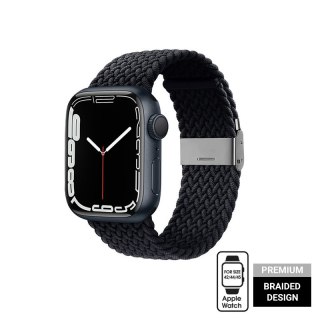 Crong Wave Band - Pleciony pasek do Apple Watch 44/45/46/49 mm (grafitowy)