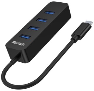 Unitek H1117B Hub USB-C, 4 porty USB 3.1, aktywny, 10 W UNITEK