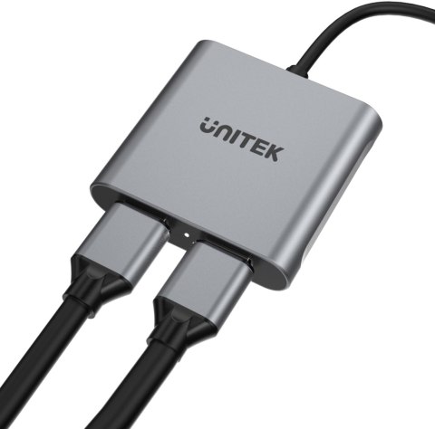 Unitek V1404B Adapter USB-C na 2x HDMI 4K MST UNITEK