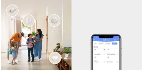 Zestaw Smart Home EZVIZ B1 Zigbee WiFi 2 Czujniki EZVIZ