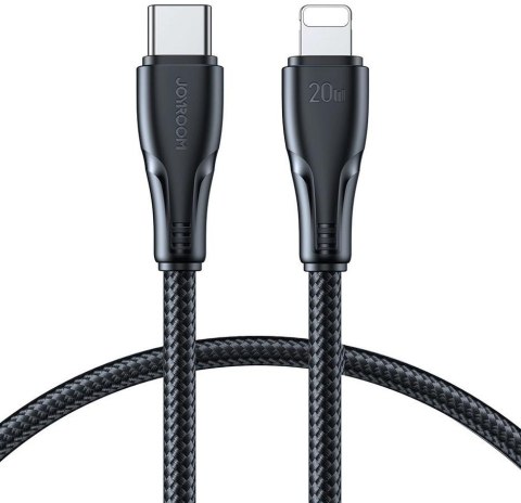 Kabel USB-C / Lightning Joyroom S-CL020A11 120cm 20W w oplocie czarny JOYROOM