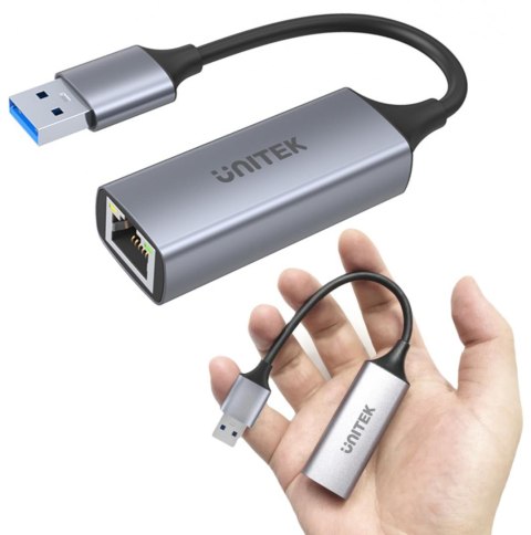 Adapter Unitek U1309A przejściówka USB-A 3.1 Gen1 RJ45 1000Mbps UNITEK