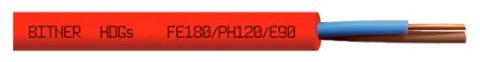 KABEL PPOŻ OGNIOODPORNY BITNER HDGs PH120 300/500V 2x1,5 - 100m BITNER