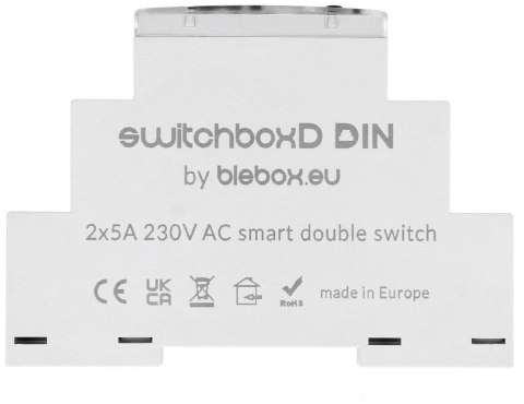 Moduł przekaźnikowy switchboxd din Blebox BLEBOX