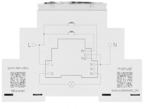 Moduł przekaźnikowy switchbox din Blebox BLEBOX