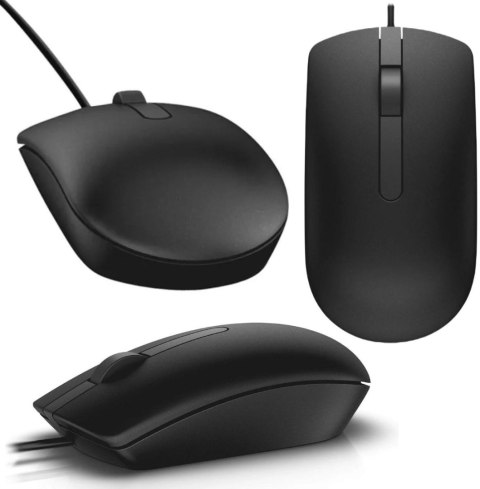 Mysz przewodowa Dell MS116 Wired Optical Mouse czarny DELL