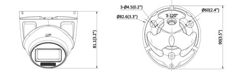 Kamera 4w1 Hilook by Hikvision kopułka 2MP TVICAM-T2M-20DL 2.8mm HILOOK