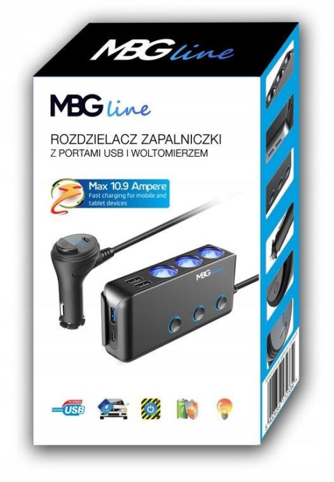 Rozdzielacz gniazda zapalniczki MBG Line HC67C MBG