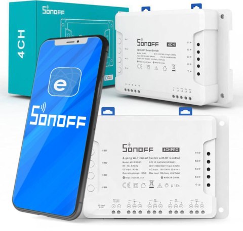 SONOFF sterownik 4-kanałowy 10A WiFi 4CHR3 SONOFF