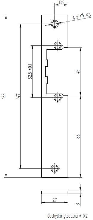 SZYLD ELEKTRA PROSTY R2/R3 MALOWANY ELEKTRA-PLUS