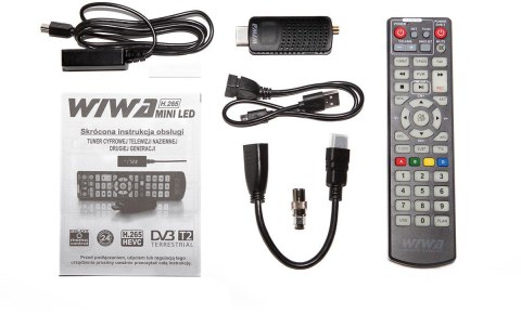 Tuner DVB-T/T2 WIWA H.265 MINI LED WIWA