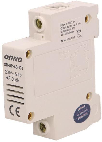 DZWONEK PRZEWODOWY ORNO NA SZYNE DIN-1 MODUŁ OR-DP-SB-133 ORNO DZWONEK PRZEWODOWY ORNO NA SZYNE DIN-1 MODUŁ OR-DP-SB-133 ORNO