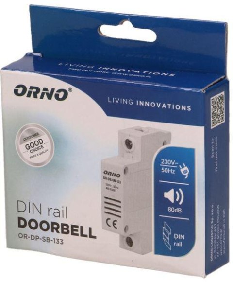 DZWONEK PRZEWODOWY ORNO NA SZYNE DIN-1 MODUŁ OR-DP-SB-133 ORNO DZWONEK PRZEWODOWY ORNO NA SZYNE DIN-1 MODUŁ OR-DP-SB-133 ORNO