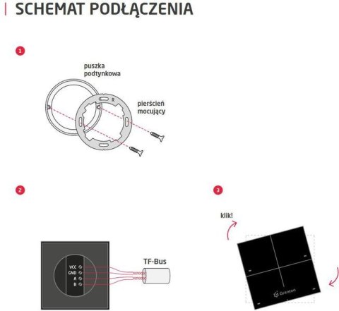 Panel dotykowy TOUCH PANEL 4B biały Grenton GRENTON