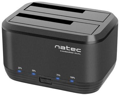 Stacja dokująca HDD Natec Kangaroo Dual 2.5/3,5cala USB 3.0 + Zasilacz NATEC