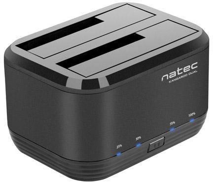 Stacja dokująca HDD Natec Kangaroo Dual 2.5/3,5cala USB 3.0 + Zasilacz NATEC