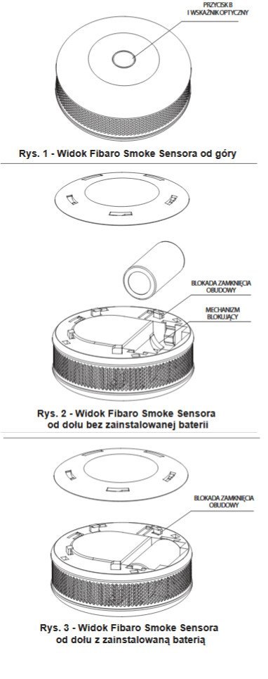 Czujnik dymu FIBARO Smoke Sensor 2 FGSD-002 FIBARO