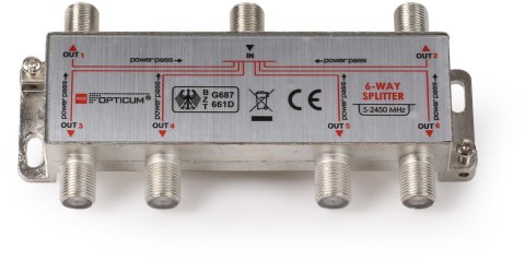 Rozgałęźnik 1-6 DVB-T SAT 6x1 OPTICUM