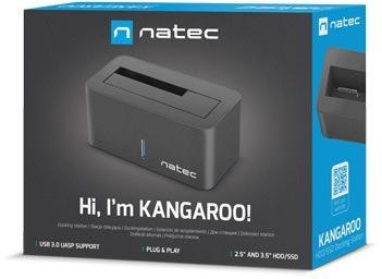 Stacja dokująca Natec Kangaroo SATA 2.5/3,5cala USB 3.0 + zasilacz NATEC