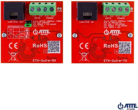 Zestaw konwerterów ATTE ETH-2wire-A-SET ATTE