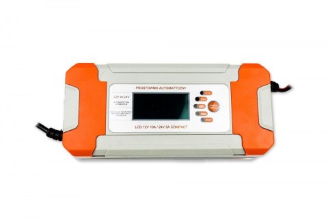 PROSTOWNIK AKUMULATOROWY VOLT POLSKA Z LCD 12V 10A / 24V 5A COMPACT VOLT POLSKA