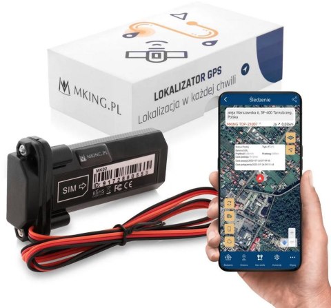 Lokalizator GPS Mking MK02 Śledzenie Pojazdu Łodzi MKING