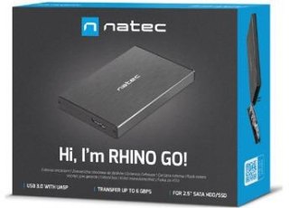 Zewnętrzna obudowa dysku Natec Rhino Go SATA 2.5cala USB 3.0 Czarny NATEC