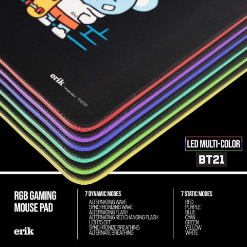 BT21 - Mata gamingowa / na biurko XXL z podświetleniem LED (90 x 40 cm)