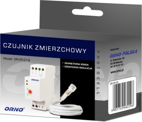 Czujnik zmierzchowy na szynę DIN ORNO OR-CR-219 ORNO